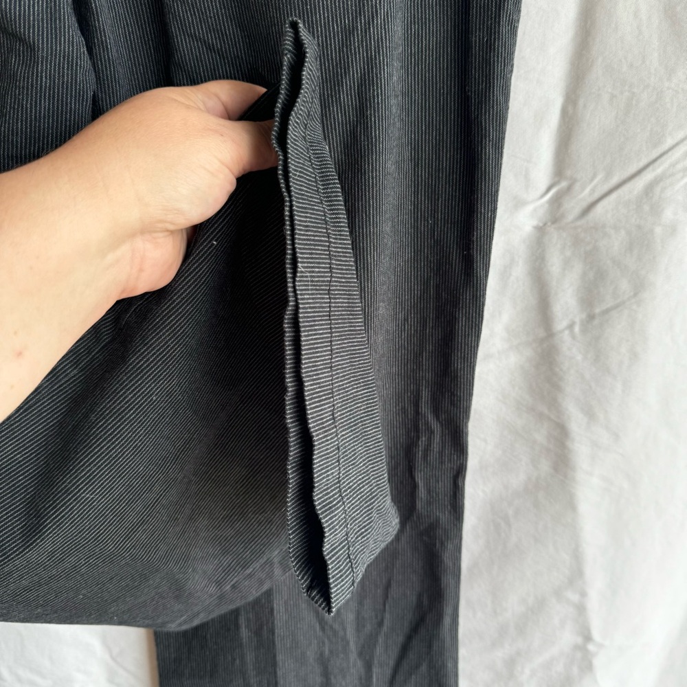 Kim Rogers Black and Grey Pinstripe Pants Jeans Cotton - Picture 7 of 12